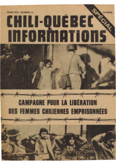 Chili-Québec Informations, no. 13, mars 1975