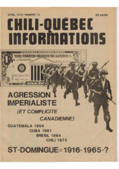Chili-Québec Informations, no. 14, avril 1975