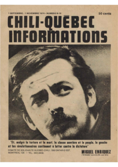 Chili-Québec Informations, no. 9-10, septembre-novembre 1974