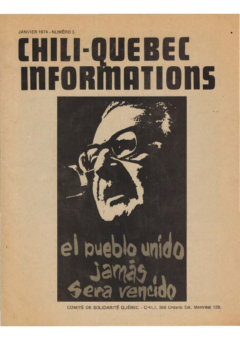 Chili-Québec Informations, no. 3, janvier 1974