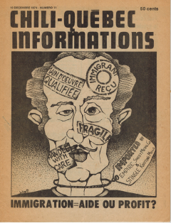 Bulletin Chili-Québec Informations Nº11 Décembre 1974 / Courtoisie de Suzanne Chartrand – Comité Québec-Chili