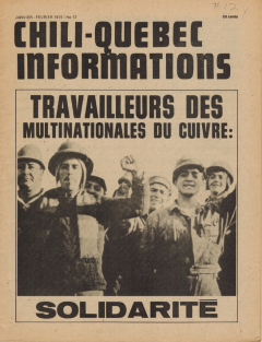 Bulletin Chili-Québec Informations Nº12 Janvier-Février75