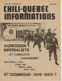 Bulletin Chili-Québec Informations Nº14 Avril 1975