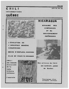 Bulletin Chili-Québec Informations Nº 31 Juin 1978 / Courtoisie de Suzanne Chartrand – Comité Québec-Chili