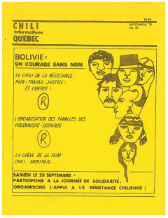 Bulletin Chili-Québec Informations Nº32 Septembre1978