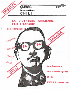Bulletin Chili-Québec Informations Nº 33 Octobre 1978 / Courtoisie de Suzanne Chartrand – Comité Québec-Chili