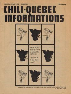 Bulletin Chili-Québec Informations Nº6 Avril-Mai 1974