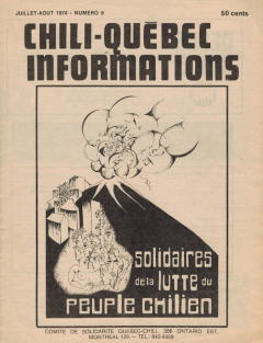 Bulletin Chili-Québec Informations Nº8 Juillet-Août 1974