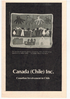 Rapport “Canada involvement in Chili 1979” – Taskforce on the Churches / Courtoisie de Nancy Thède