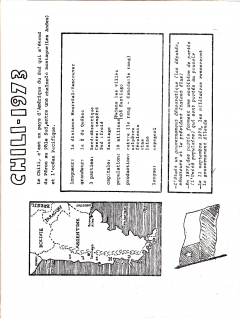 Chili – 1973 / Courtoisie de Suzanne Chartrand – Comité Québec – Chili