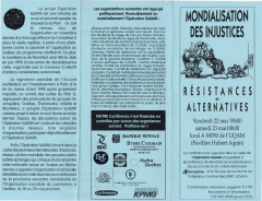 Conférence Mondialisation des injustices, Opération SalAMI, mai 1998