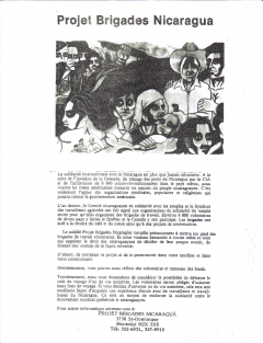 Projet Brigades Nicaragua