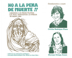 Campagne Non à la peine de mort aux prisonniers politiques au Chili