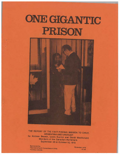 Rapport Mission Prison Chili-Argentine-Uruguay – Novembre 1976 / Archives du Comité pour les droits humains en Amérique latine