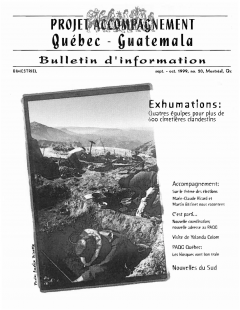 Bulletin d’information PAQG Nº20 Septembre – Octobre 1999 / Courtoisie du Projet Accompagnement Québec-Guatemala
