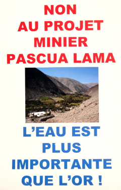 Non à Pascua-Lama, projet minier, 2007