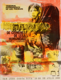 Impunidad de crimenes de lesa humanidad en Guatemala y Honduras, del 19 al 22 de julio 1990