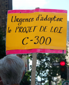 Manifestation contre les mines à ciel ouvert, 22 juillet 2010
