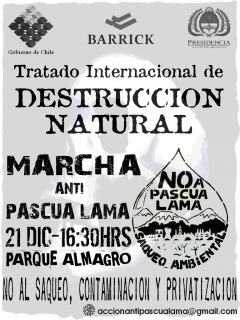 Marcha Anti-PascuaLama, 21 décembre 2006