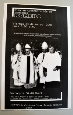 Misa en Conmemoración de Monseñor Romero, 24 mars 2006