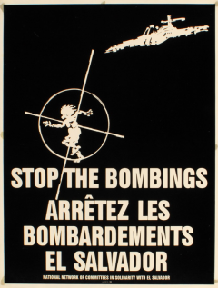 Stop the bombings. El Salvador, 1980