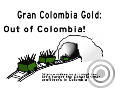 carte postale PASC Gran Colombia Gold out of Colombia