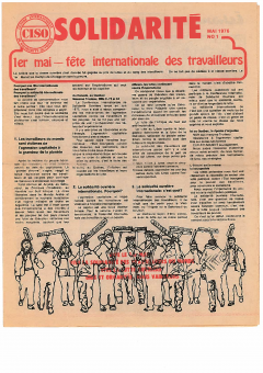 1er mai. Fête internationale des travailleurs. Solidarité, no.1 mai 1976