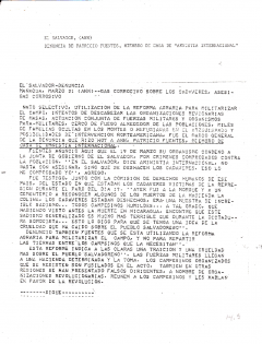 Denuncia de Patricio Fuentes, 21 mars 1980