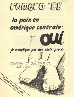 Romero 88. Supplément à Caminando, vol.9, no.1, mars 1988