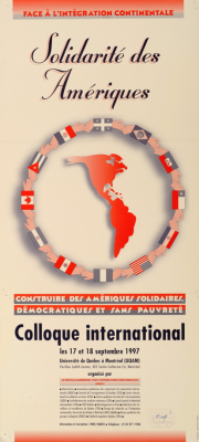 Colloque internationale Solidarité des Amériques, RQIC, 17 et 18 septembre 1997