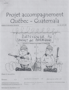 Couverture Bulletin du PAQG, no. 28, avril 2001