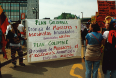 Plan Colombie, Marche des peuples, 21 avril 2001