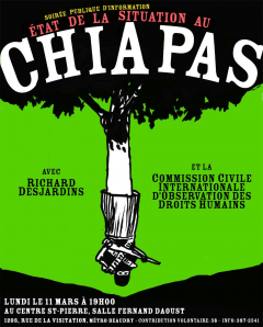 Soirée d’information sur la situation au Chiapas, CCIODH, 11 mars 2002